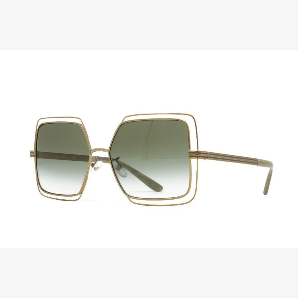 Tory Burch Women's Sunglasses TY6086 3308S3 Shiny Gold 55mm NEW!!